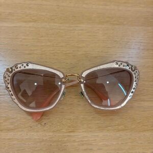 🕶️ MIU MIU Studded Cat-Eye Sunglasses – Made in Italy